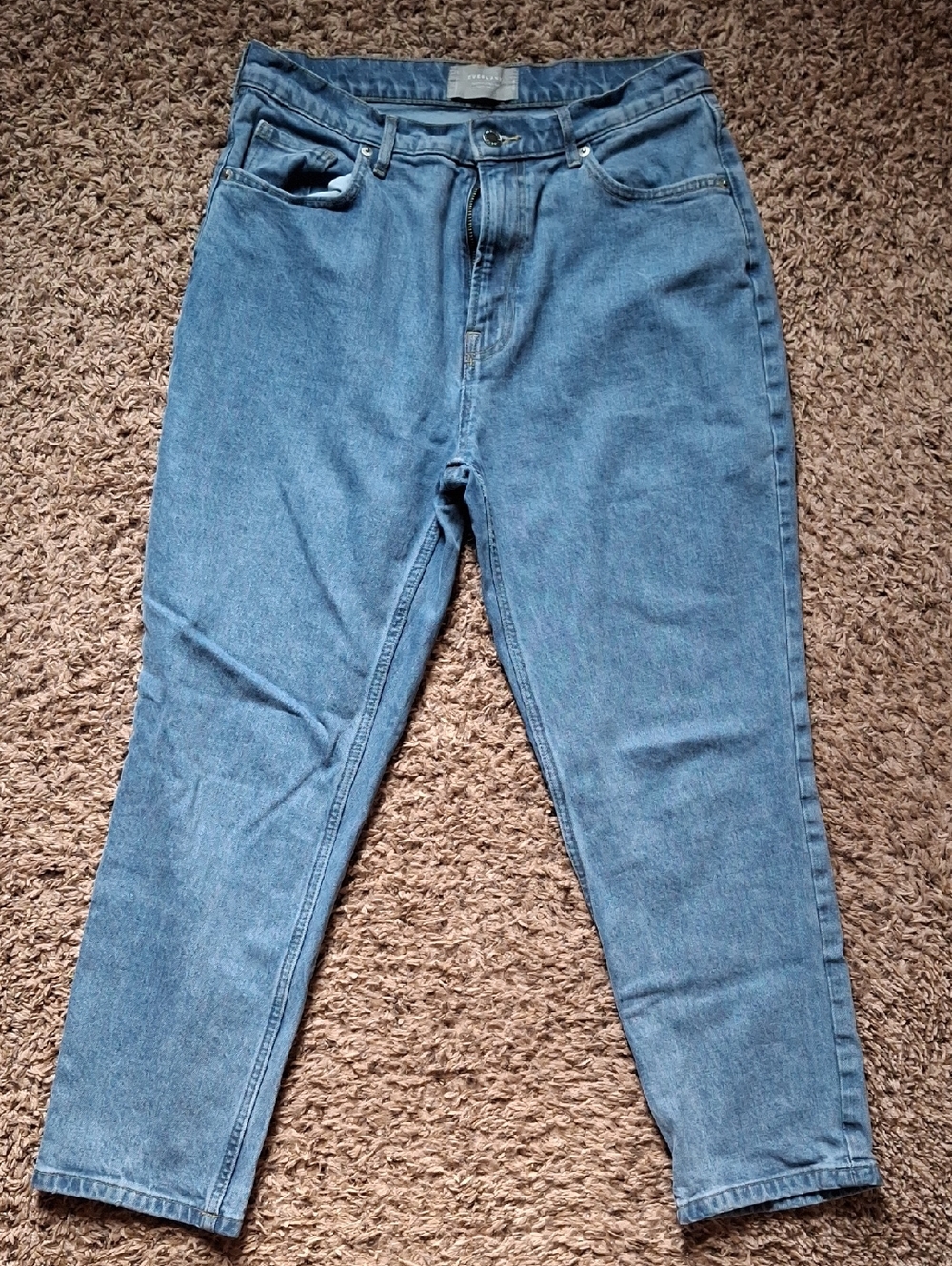 Everlane Womens Light Blue Cheeky Cropped Jeans